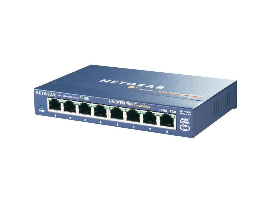 SWITCH NETGEAR FS108 8 PORTÓW GW 