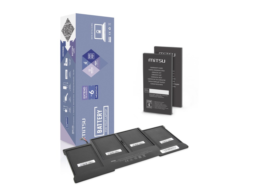 Bateria Mitsu do Apple MacBook Air 13" - A1377