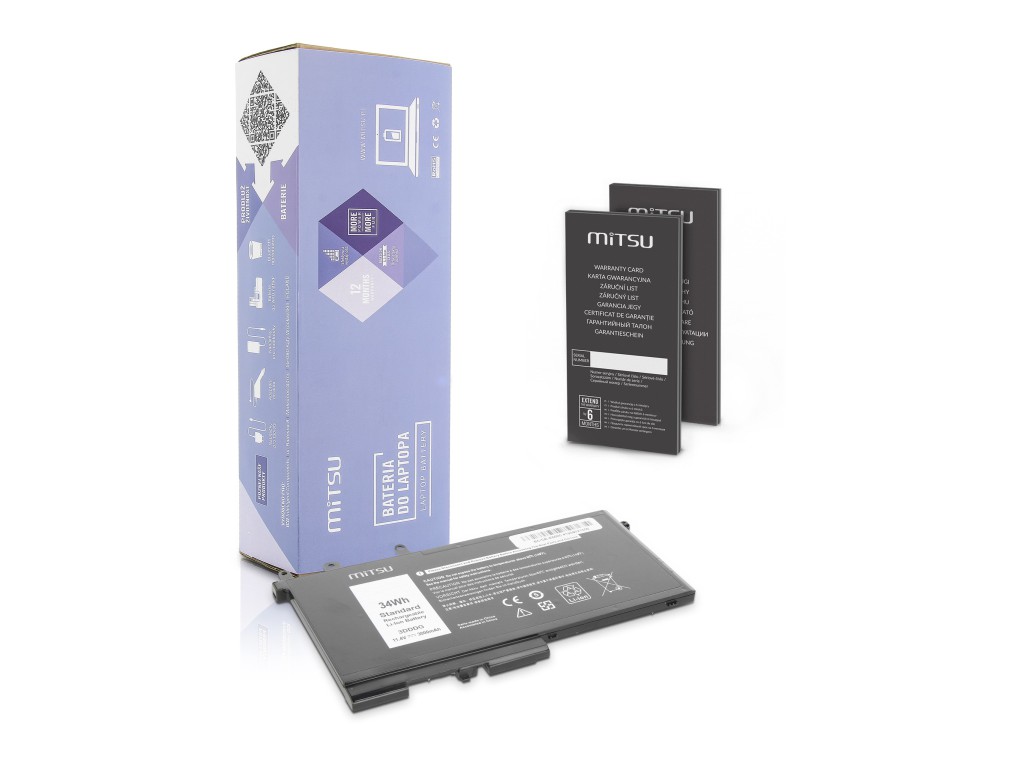 Bateria Mitsu do Dell Latitude E5280, E5480, E5580