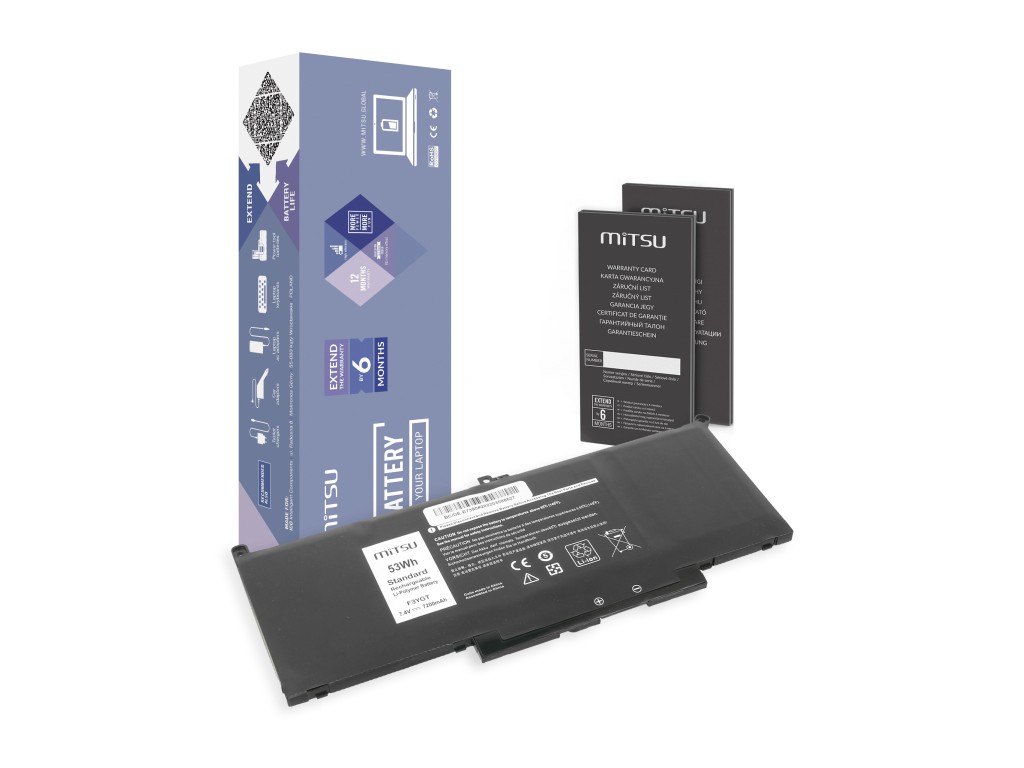 Bateria Mitsu do Dell Latitude 7390, 7490