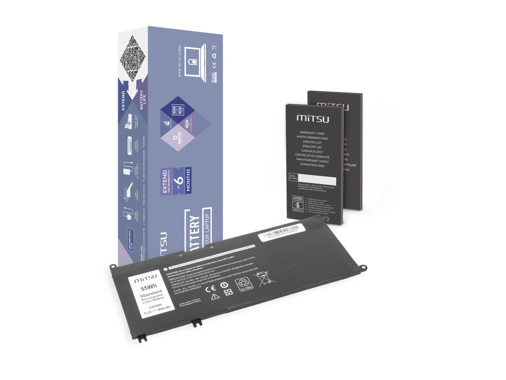 Bateria Mitsu do Dell Inspiron 15 5587, 7588