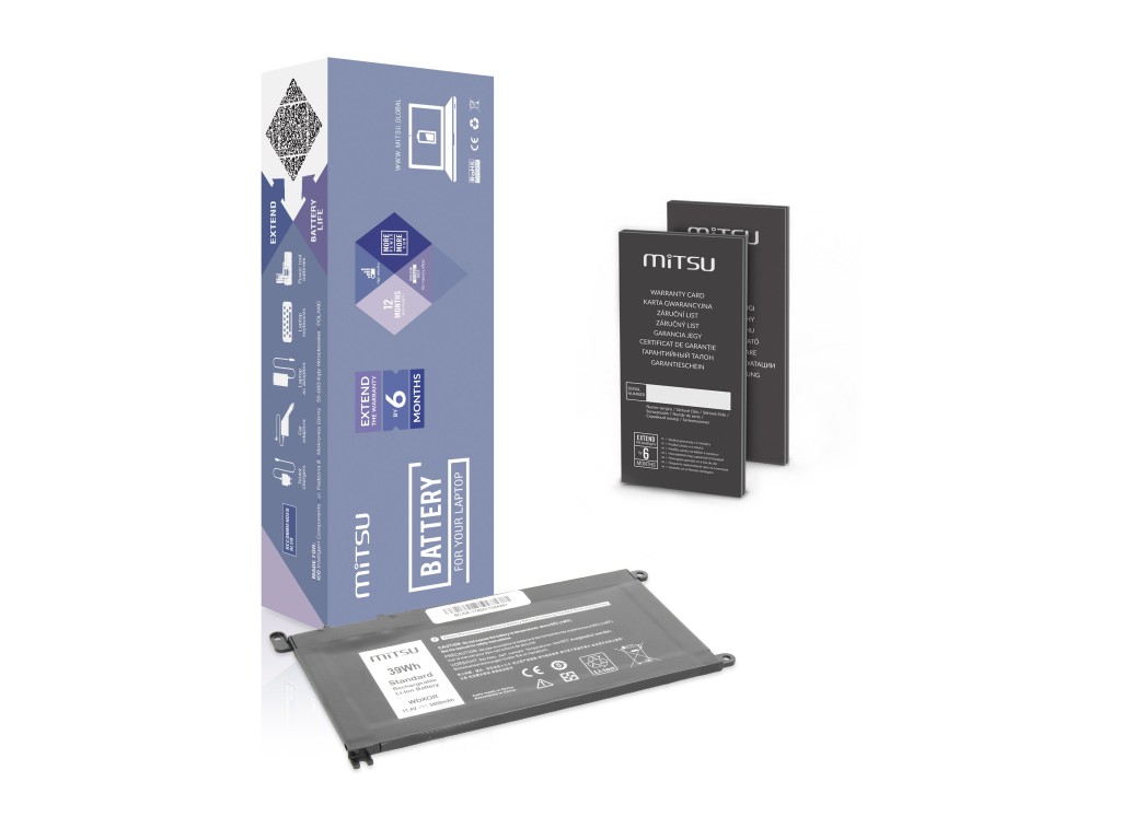 Bateria Mitsu do Dell Vostro 14 (5468), Inspiron 15 (5568) - 2200mAh