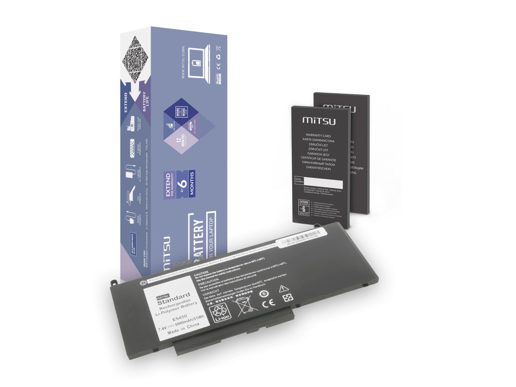 Bateria Mitsu do Dell Latitude E5450, E5550 - 7.4v