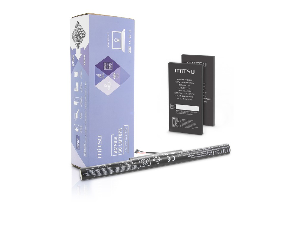 Bateria Mitsu do Lenovo IdeaPad 310, 510S