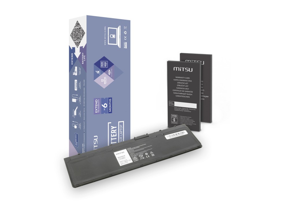 Bateria Mitsu do Dell Latitude E7240, E7250 - 11.1v (2800mAh)