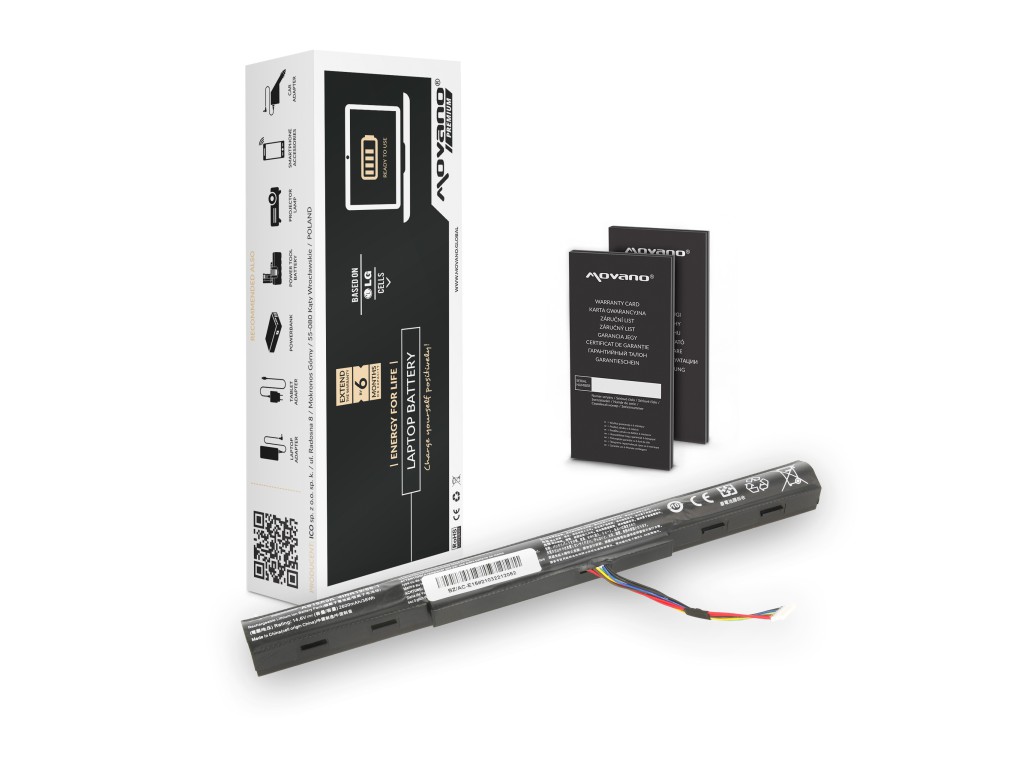 Bateria Movano Premium do Acer Aspire E5-475, E5-575