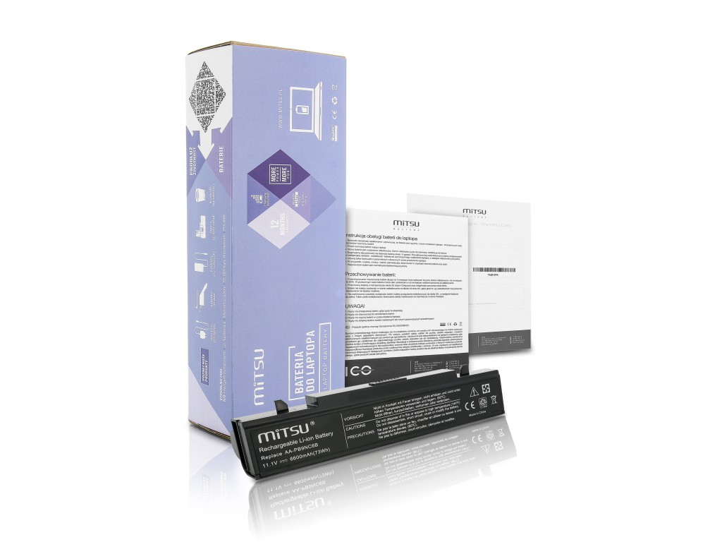 Bateria Mitsu do Samsung R460, R519 (6600mAh)