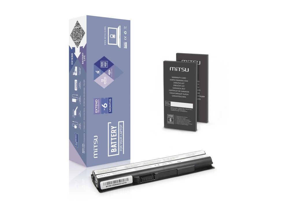 Bateria Mitsu do MSI CR650, A6500