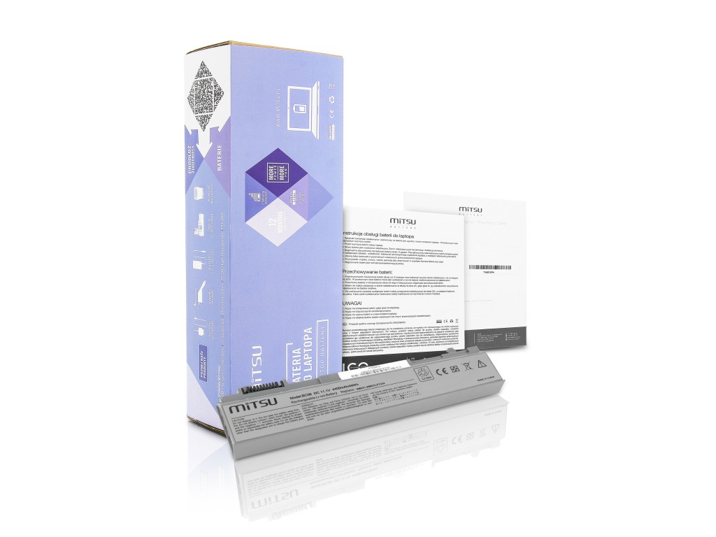 Bateria Mitsu do Dell Latitude E6400 (4400mAh)