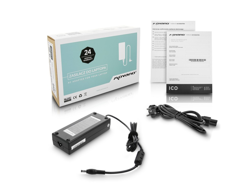 ładowarka / zasilacz  movano 19v 7.1a (5.5x2.5) - acer, asus, hp, toshiba