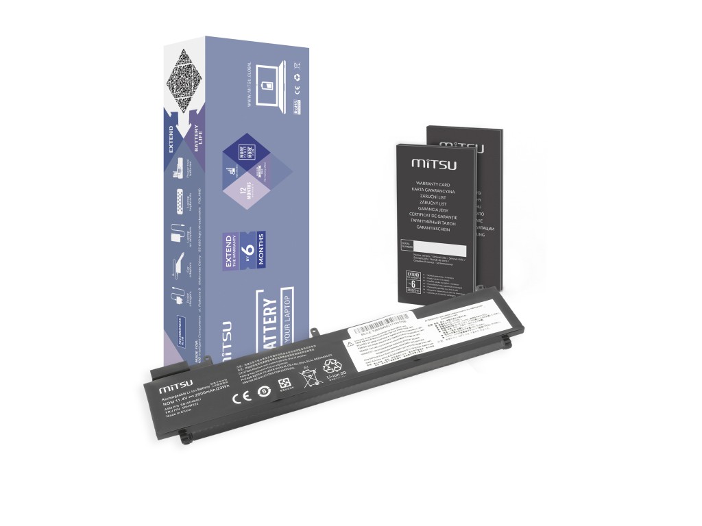 Bateria Mitsu do Lenovo ThinkPad T460s, T470s - tylna bateria