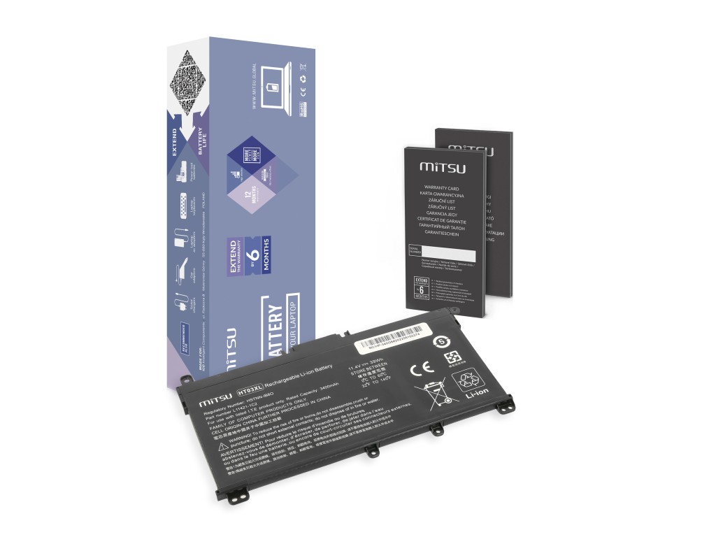 Bateria Mitsu do HP Omen 15, Pavilion 15 - 11.55