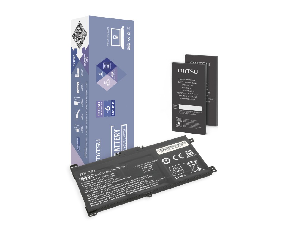 Bateria Mitsu do HP Pavilion X360 14-BA, 14