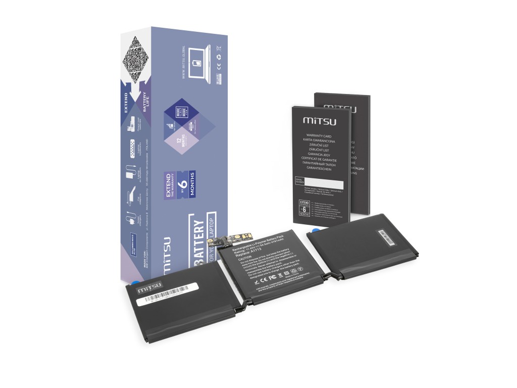 Bateria Mitsu do Apple MacBook Pro 13 A1708 (A1713)