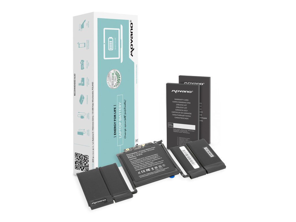 Bateria Movano do Apple MacBook Pro 13 A1706 (A1819)