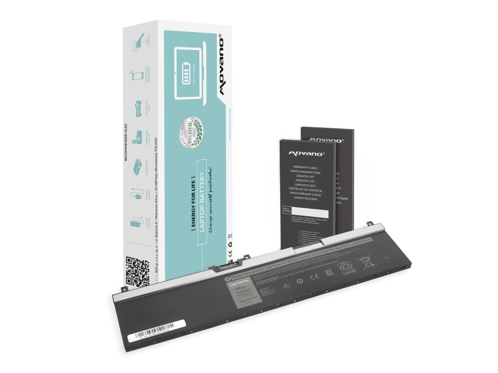 Bateria Movano do Dell Precision 7530, 7540, 7730