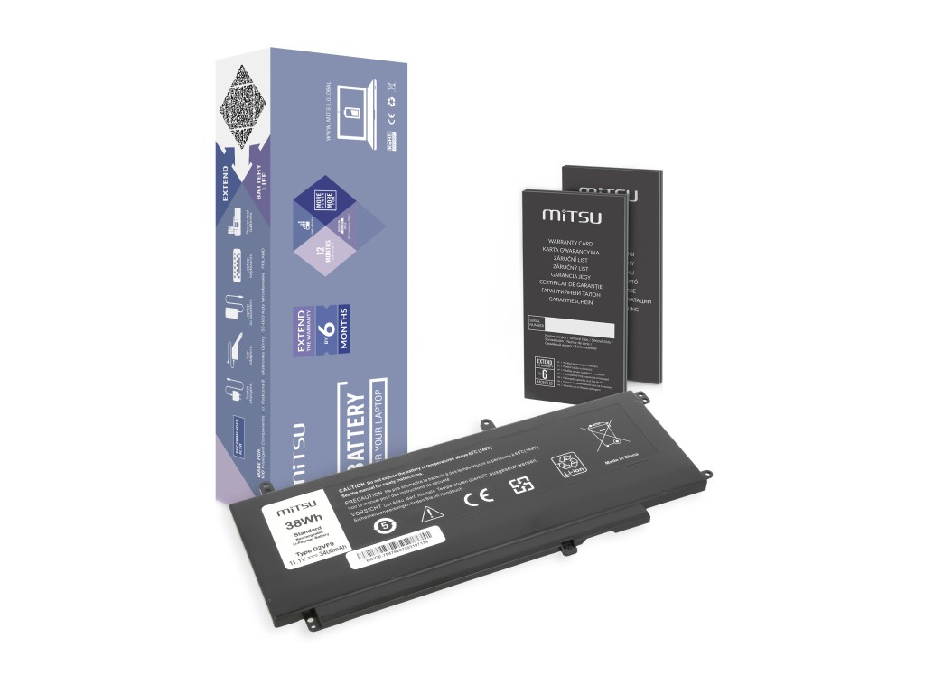 Bateria Mitsu do Dell Inspiron 15 (7547), 15 (7548)