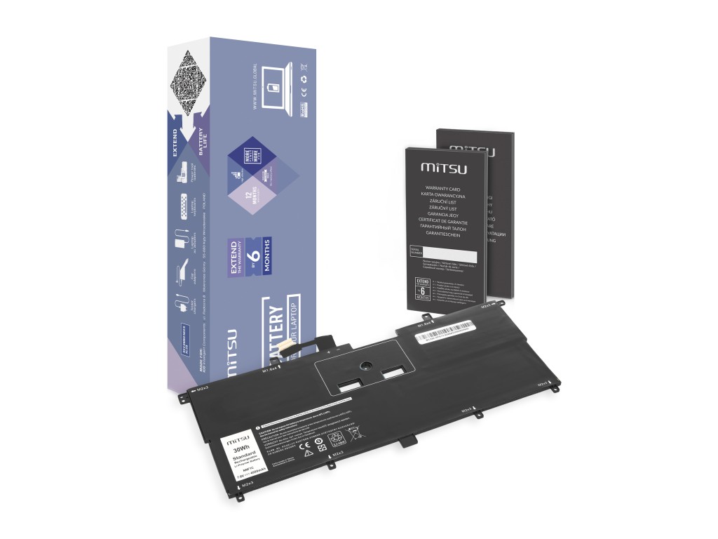 Bateria Mitsu do Dell XPS 13 (9365), 13 (9365-D1805TS)