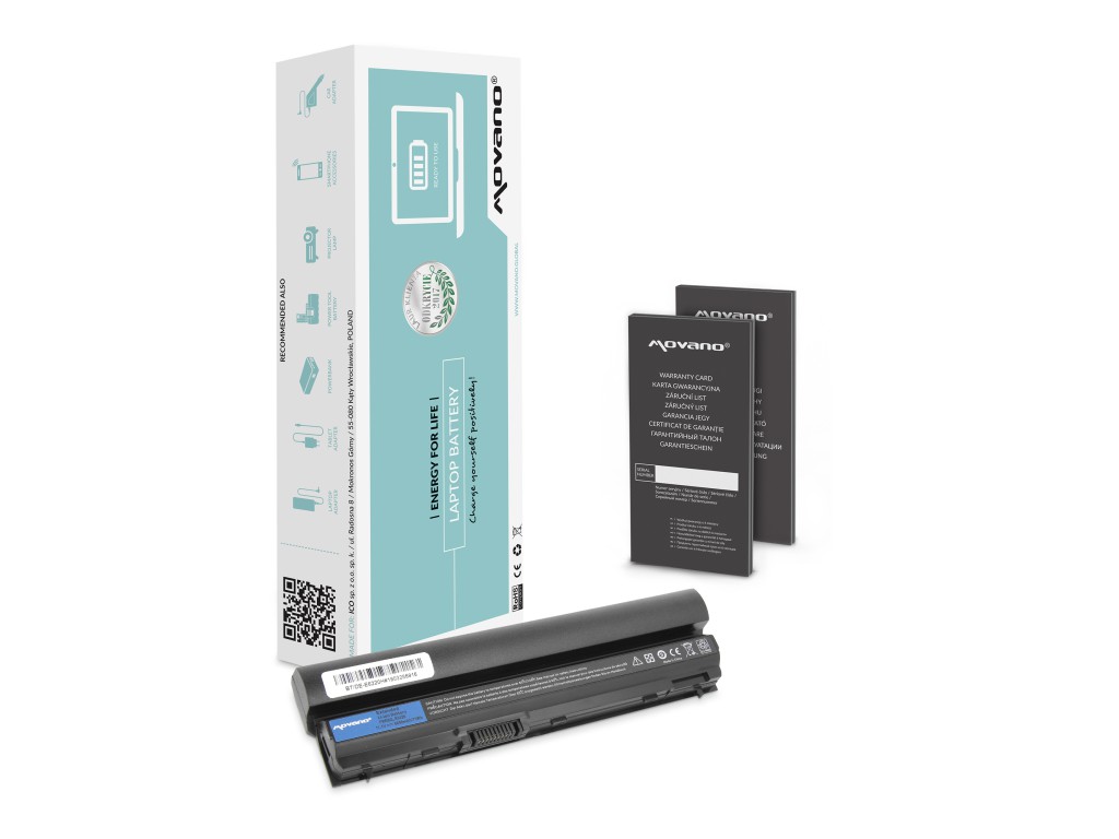 Bateria Movano do Dell Latitude E6220, E6320 (6600 mAh)