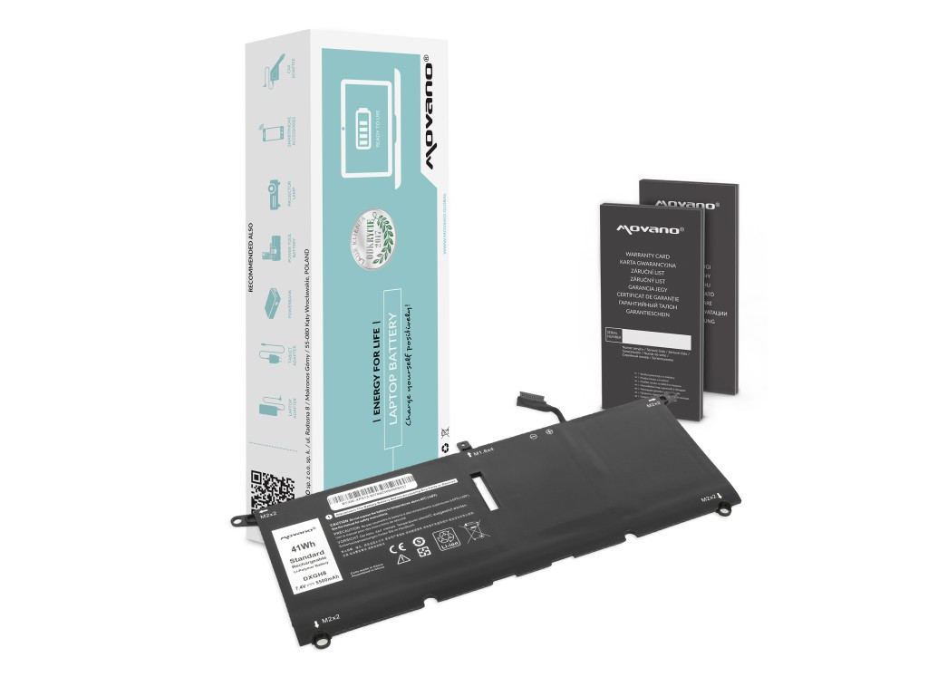 Bateria Movano do Dell XPS 13 (9370), 13 (9380), Latitude 13 (3301)