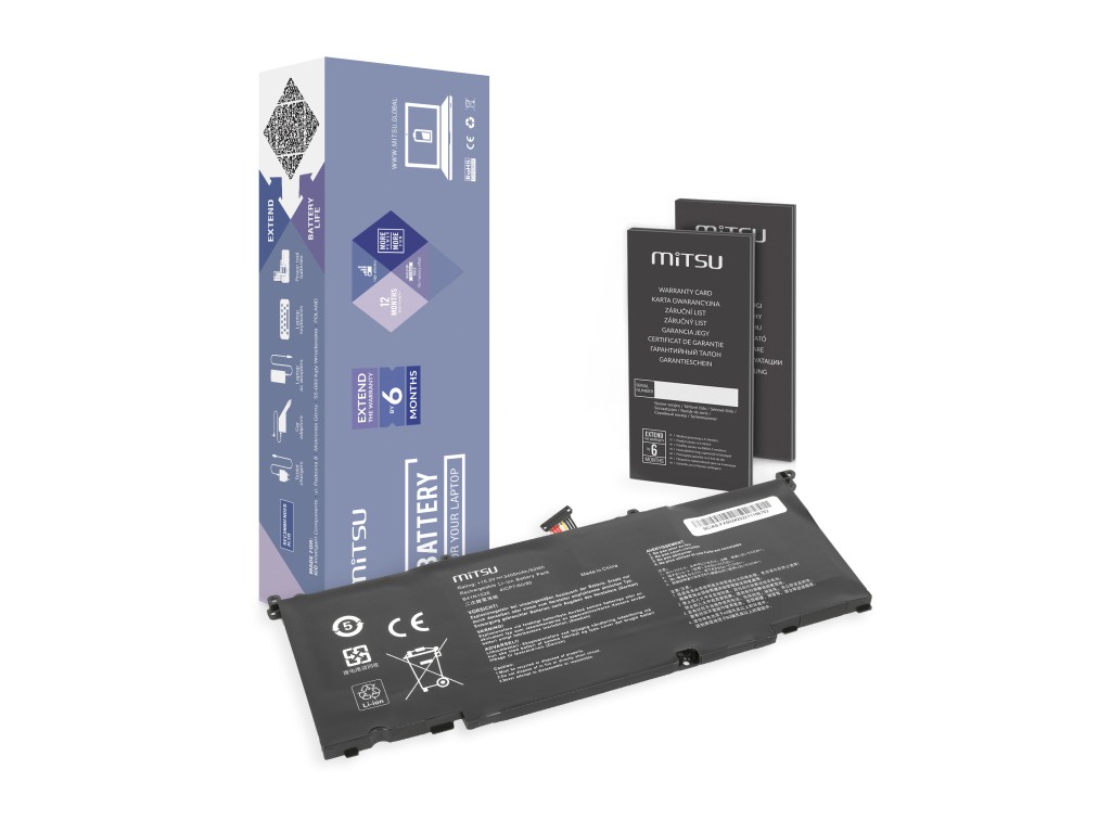 Bateria Mitsu do Asus FX502, ROG Strix GL502VY GL502VT