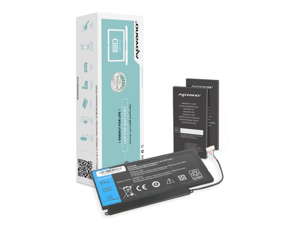 Bateria Movano do Dell Vostro 5460, 5480, 5560, P34F