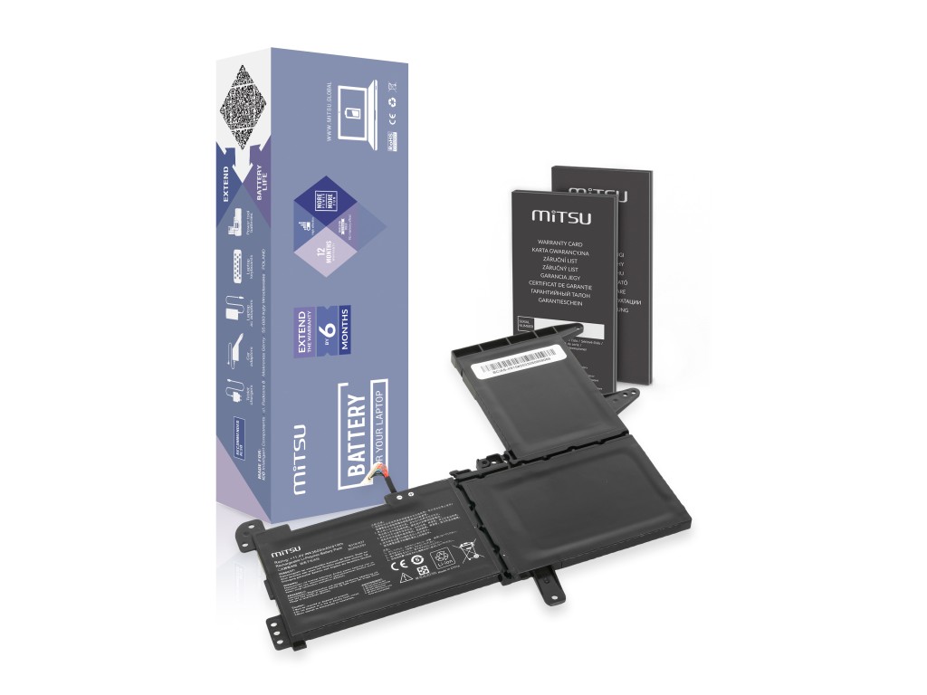 Bateria Mitsu do Asus Vivobook 15 X510, S15 S510UA S510UQ