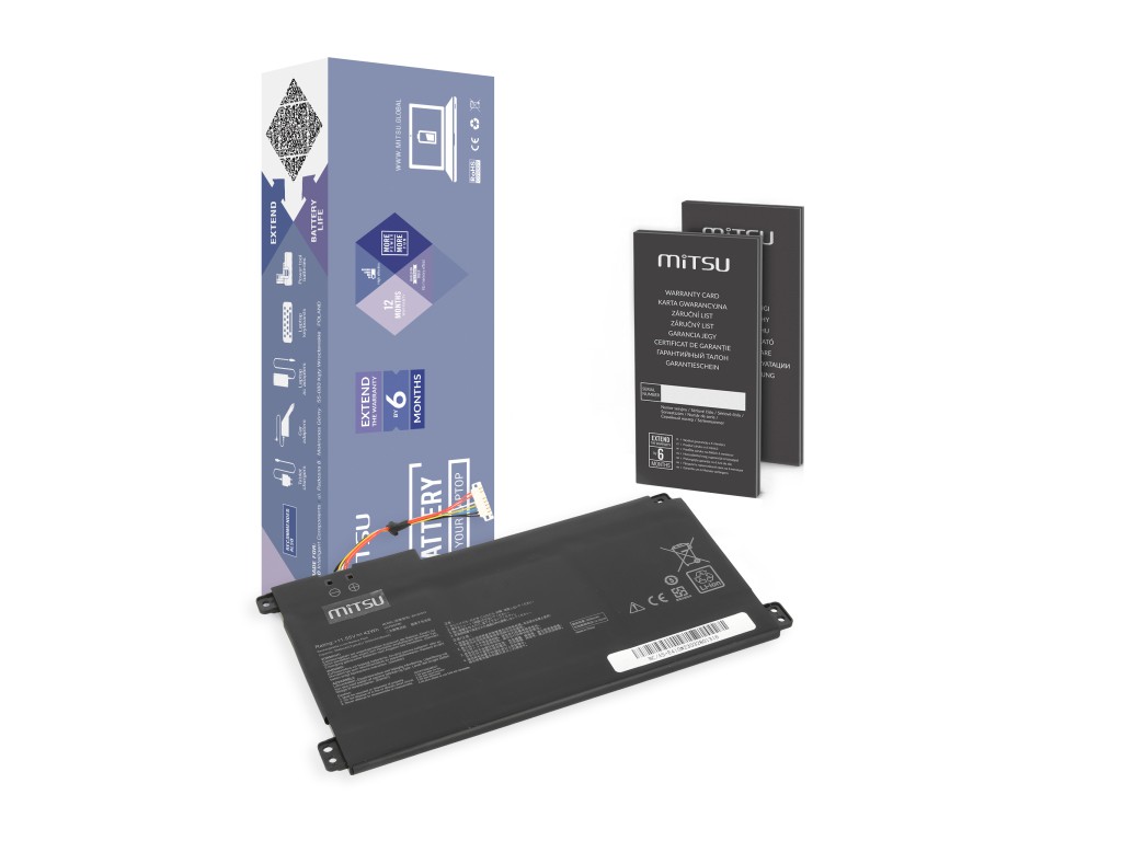 Bateria Mitsu do Asus Vivobook 14 E410MA, 14 L410MA
