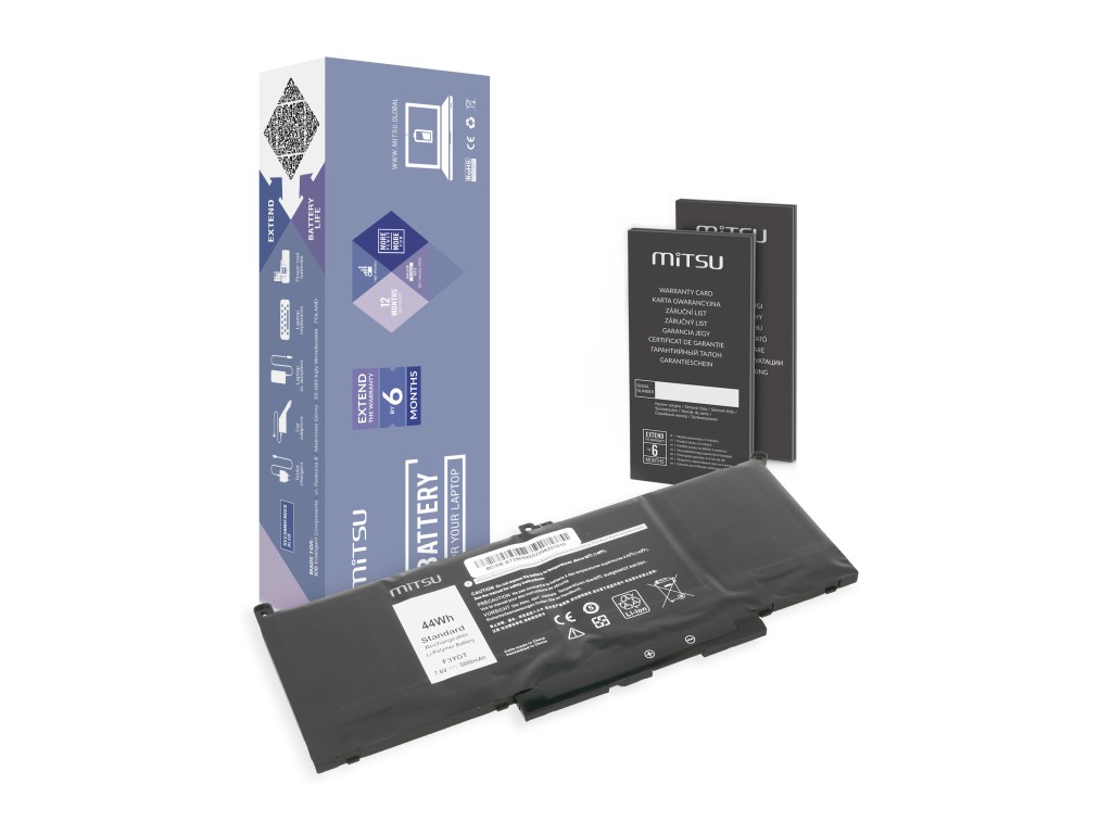 Bateria Mitsu do Dell Latitude 7390, 7490 (5800 mAh)
