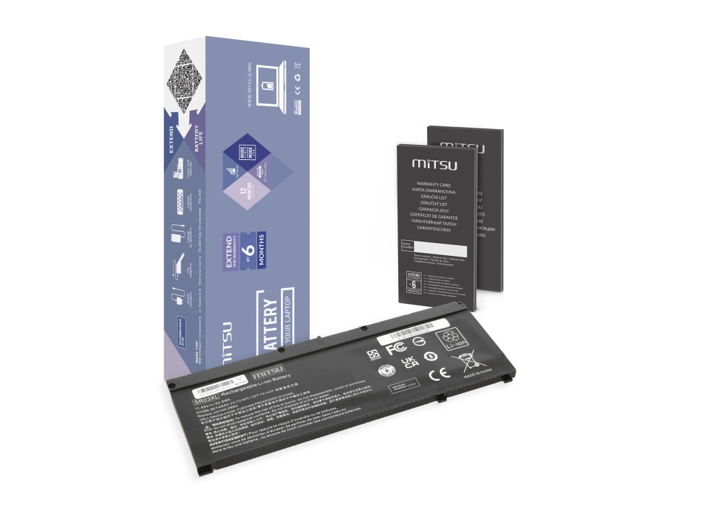 Bateria Mitsu do HP Pavilion Gaming 15 17