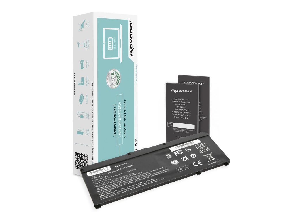 Bateria Movano do HP Pavilion Gaming 15 17