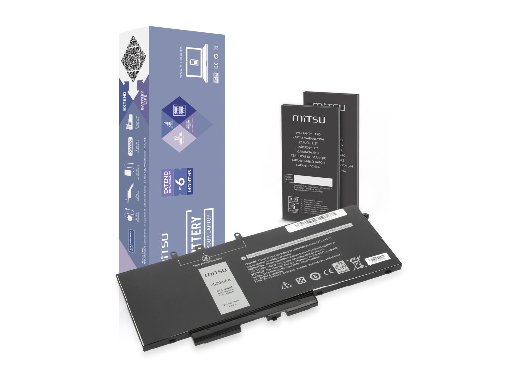 Bateria Mitsu do Dell Latitude 5490, 5590 (8500mAh)