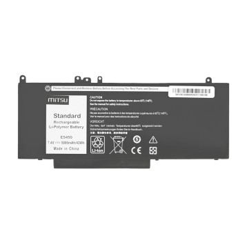 Bateria Mitsu do Dell Latitude E5450, E5550 - 7.4V