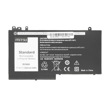 Bateria Mitsu do Dell Latitude E5450, E5550 - 11.1V