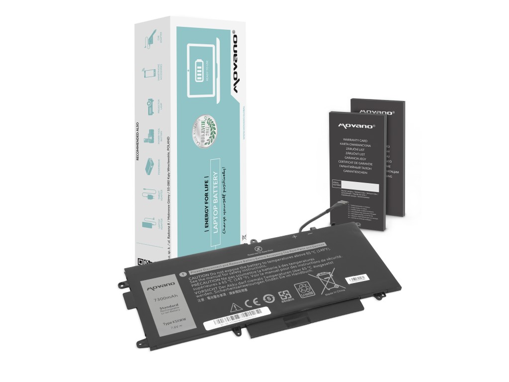 Bateria Movano do Dell Latitude E5289 (7300mAh)