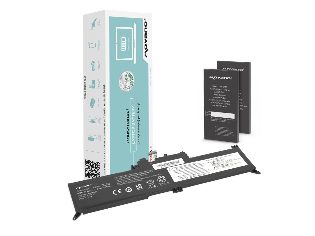 Bateria Movano do Lenovo ThinkPad Yoga 260 370 X380