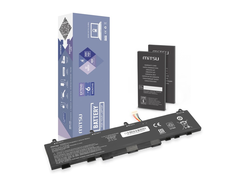 Bateria Mitsu do HP EliteBook 830, 840 (G7, G8), ZBook Firefly 14 (G7, G8)