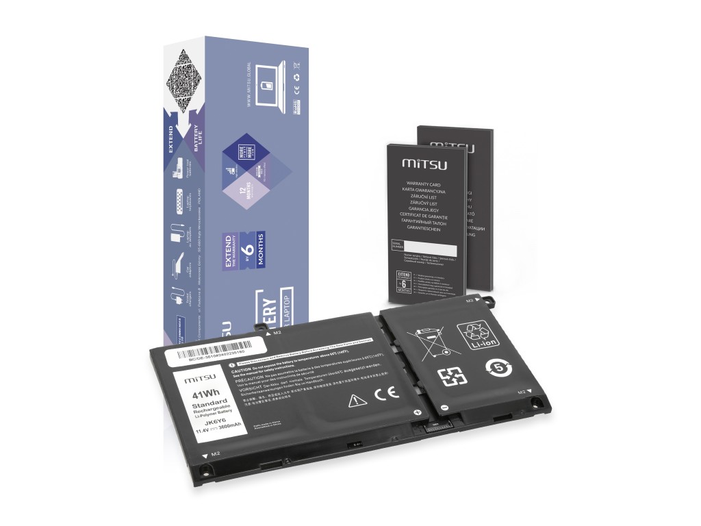 Bateria Mitsu do Dell Latitude 15 (3510), Vostro 14 (5402)