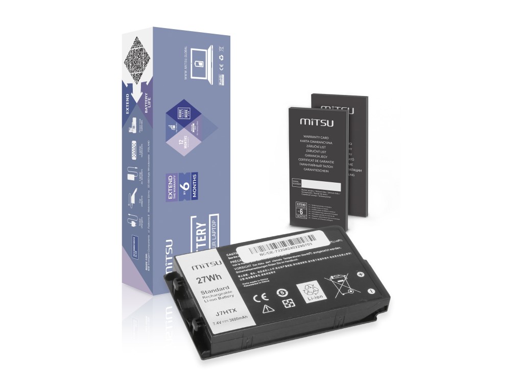 Bateria Mitsu do Dell Latitude Rugged Extreme 12 (7202), 12 (7212), 12 (7220)