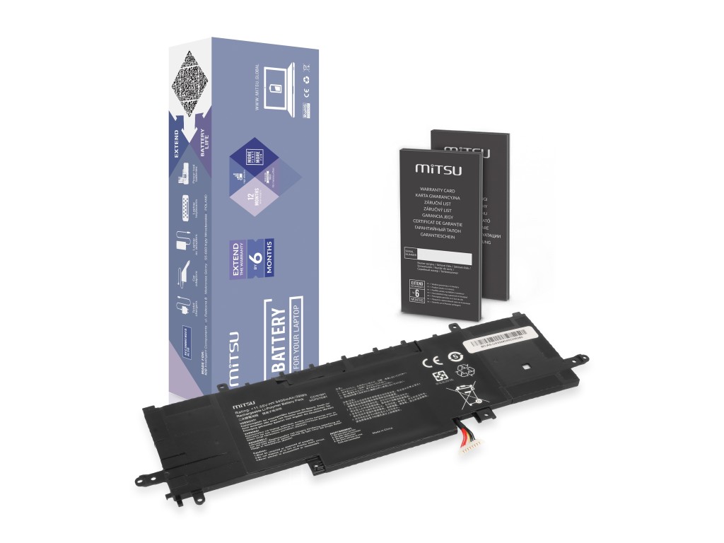 Bateria Mitsu do Asus ZenBook 13 14 UX334, UX434, UX463
