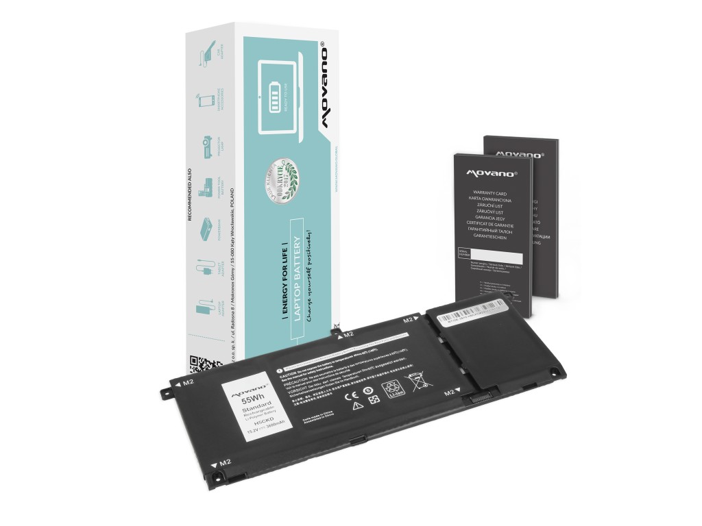 Bateria Movano do Dell Latitude 15 (3510), Inspiron 13 (7306) - 15.2V