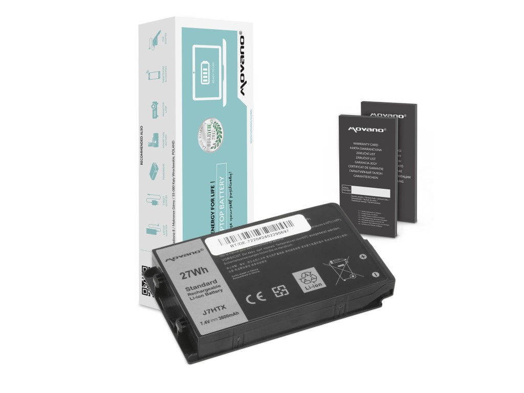 Bateria Movano do Dell Latitude Rugged Extreme 12 (7202), 12 (7212), 12 (7220)