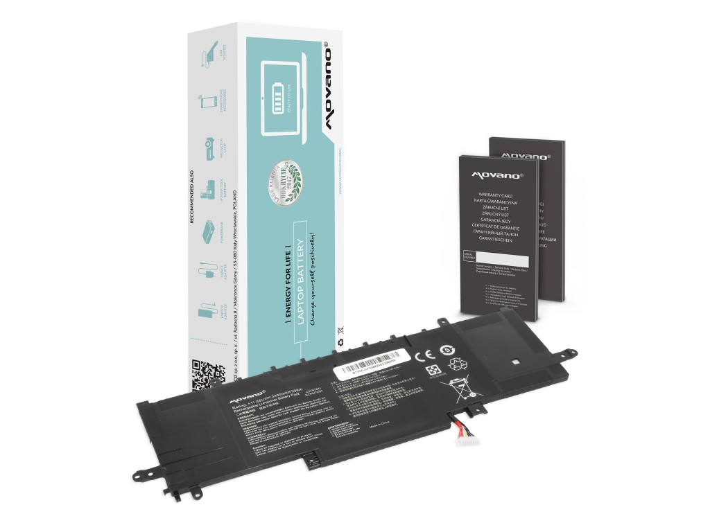 Bateria Movano do Asus ZenBook 13 14 UX334, UX434, UX463