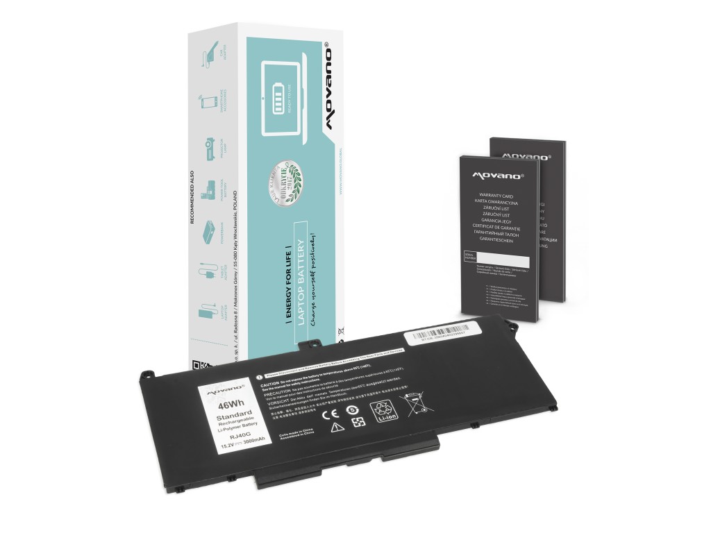 Bateria Movano do Dell Latitude 5420, 5520, Precision 3560