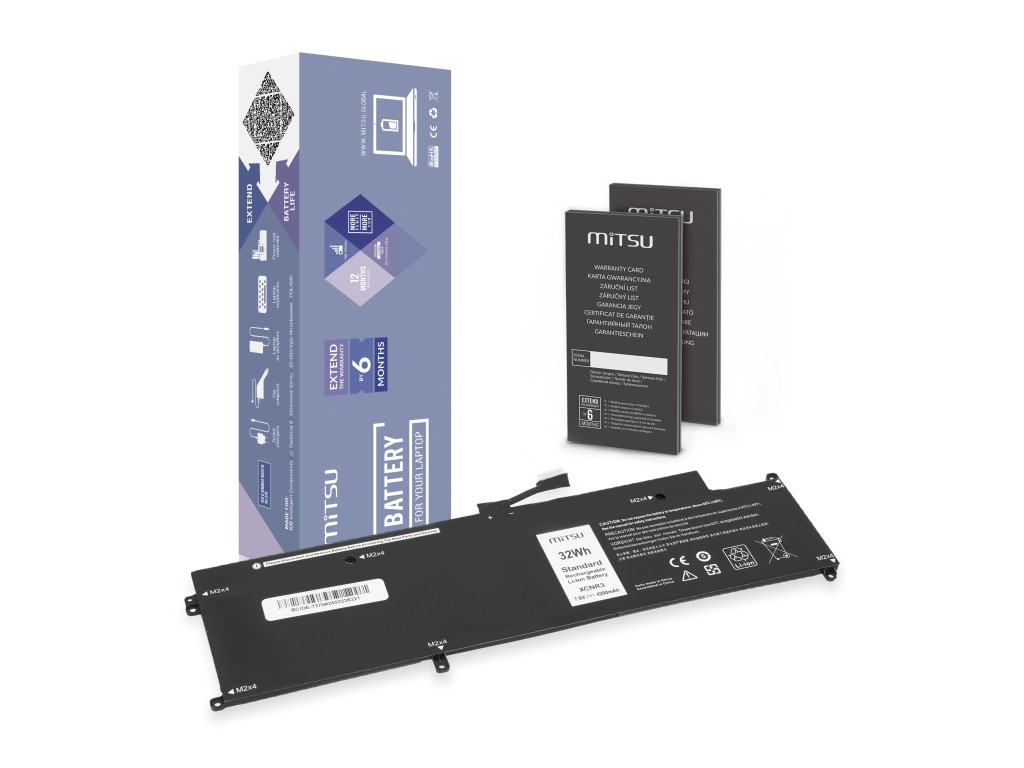 Bateria Mitsu do Dell Latitude 13 (7370), (E7370)