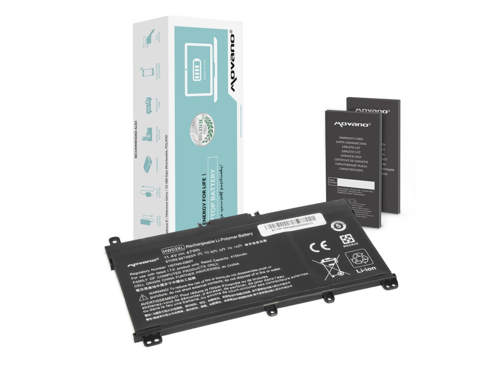 Bateria Movano do HP 250 255 G9, 15-EH