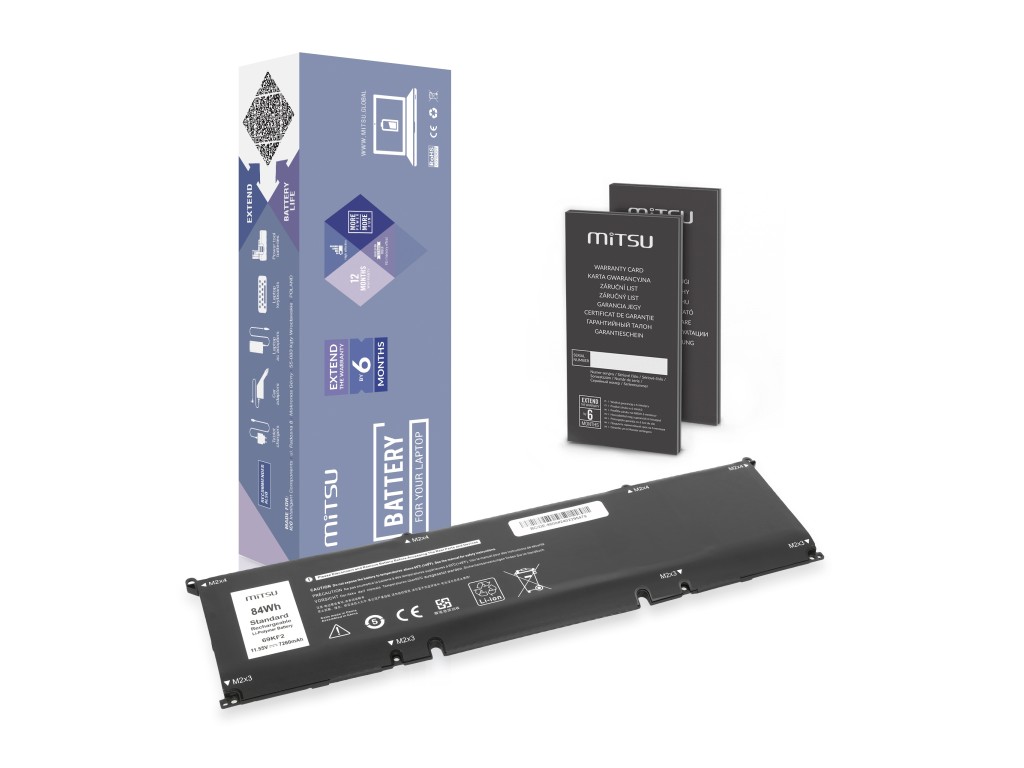 Bateria Mitsu do Dell Alienware M15 M17 R3, XPS 15 (9500)