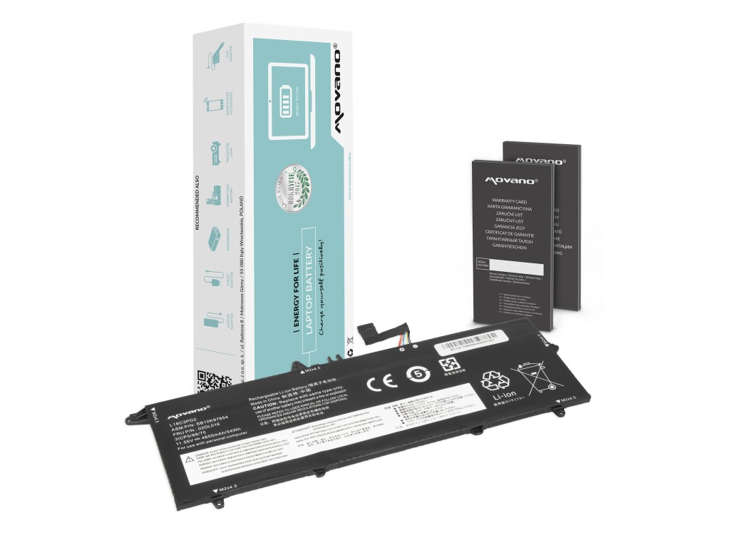 Bateria Movano do Lenovo ThinkPad T490s, T495s, T14s