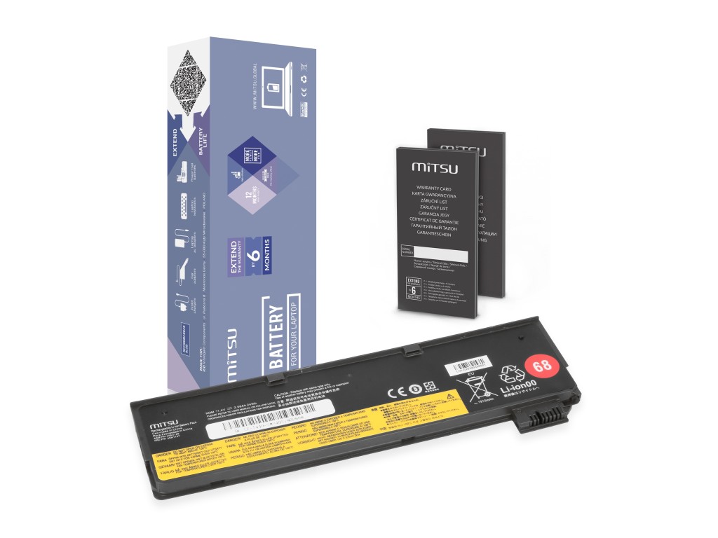 Bateria Mitsu do Lenovo T440, X240 (2200mAh)