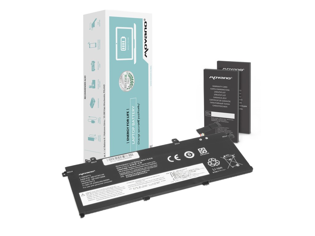 Bateria Movano do Lenovo ThinkPad T490, T495, P43s, P14s